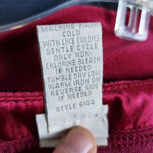 J. Jill Velvet Cardigan Top  Burgundy Mixed Buttons Small - Picture 9 of 14